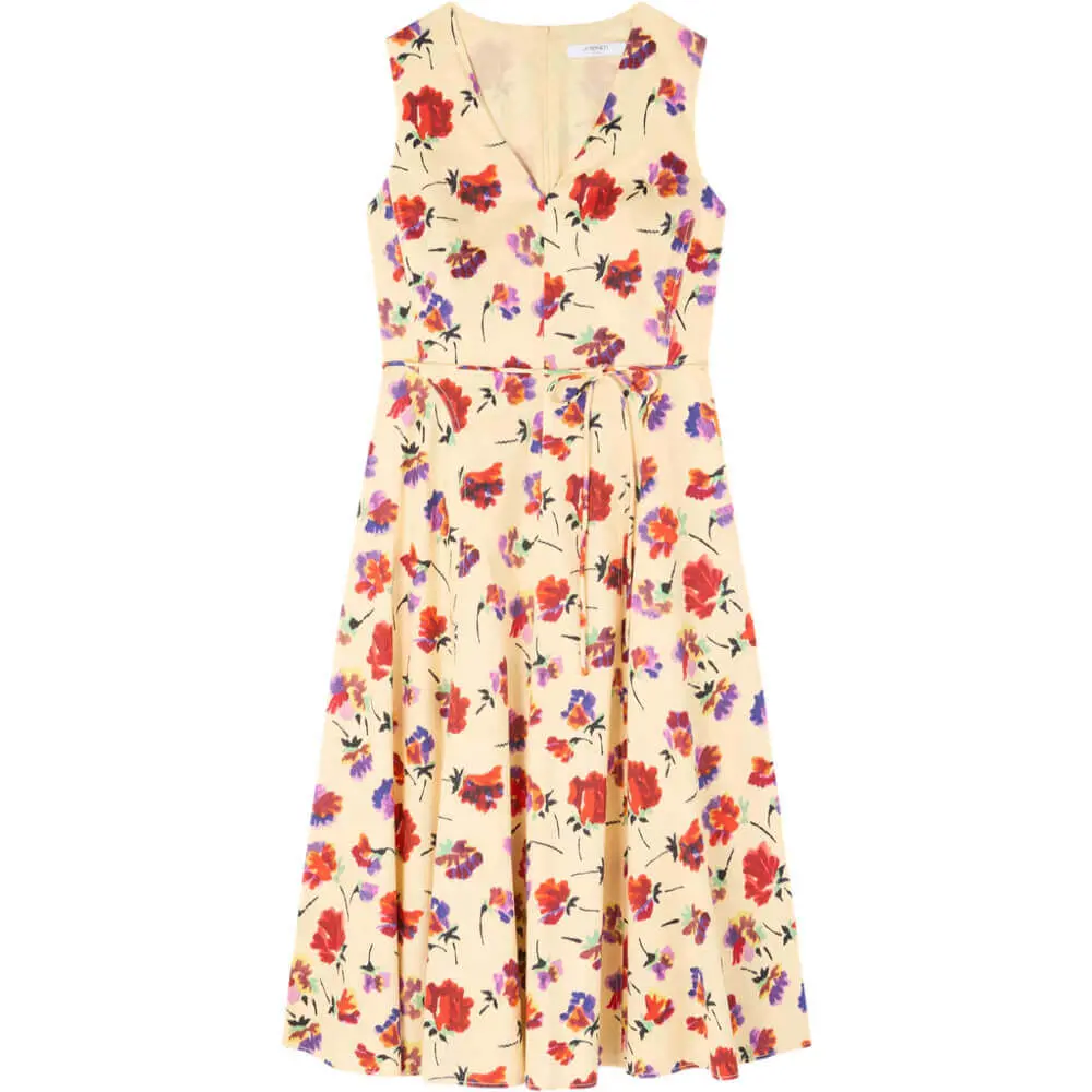 LK Bennett Gaia Panelled Cotton Dress